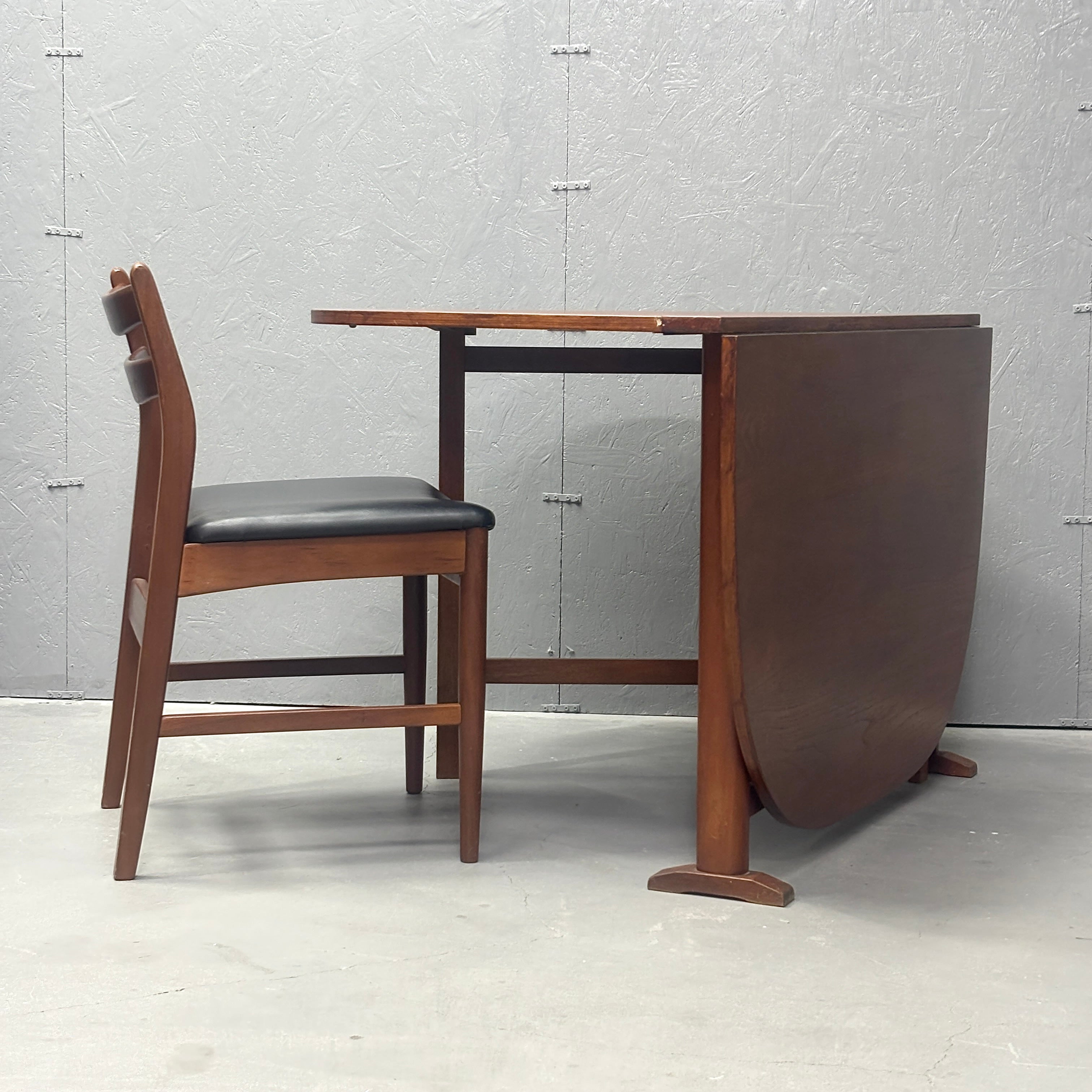 VINTAGE TEAK DROP LEAF GATELEG TABLE ヴィンテージ チークドロップ