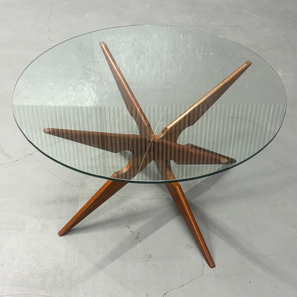 
                      
                        Danish Spider glass top coffee table ダニッシュ ガラストップコーヒーテーブル
                      
                    