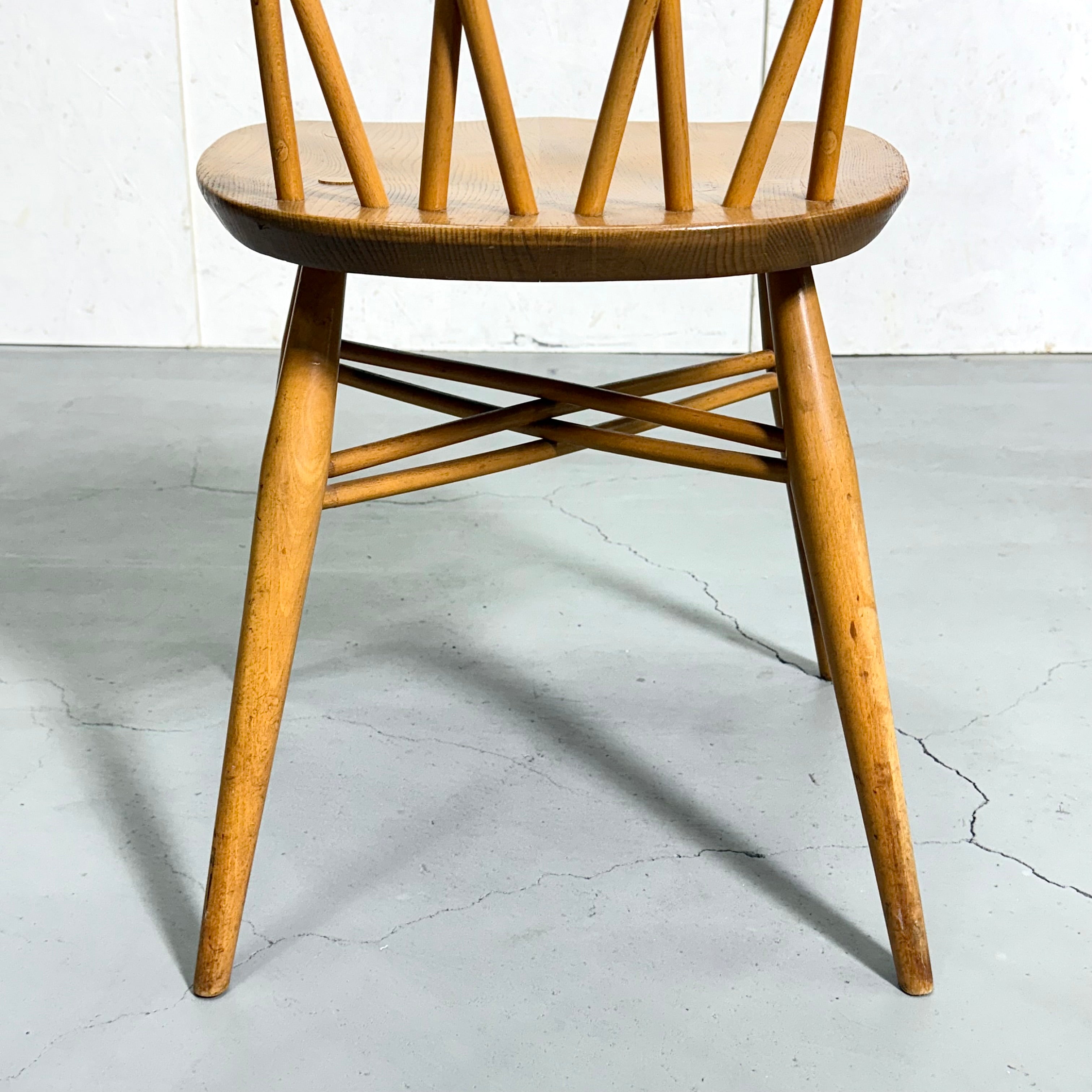ERCOL アーコール クロスバックチェア 座面バイオリン型
