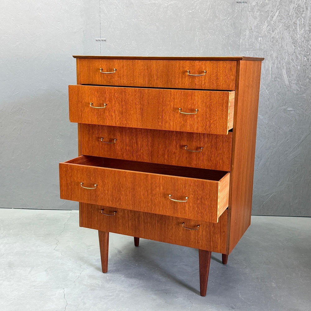 
                      
                        Teak 5-Drawer Chest ヴィンテージ 5段チェスト
                      
                    