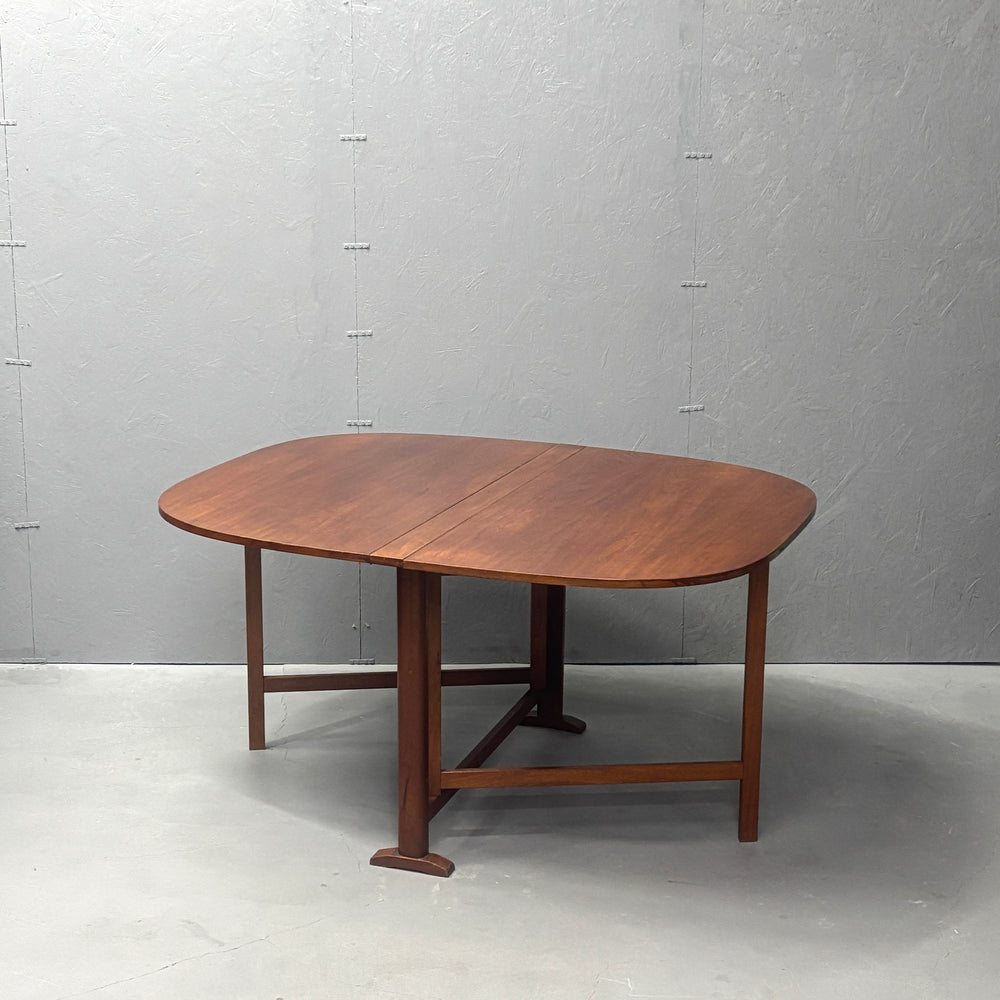 VINTAGE TEAK DROP LEAF GATELEG TABLE ヴィンテージ チークドロップリーフ ゲートレッグテーブル (401)