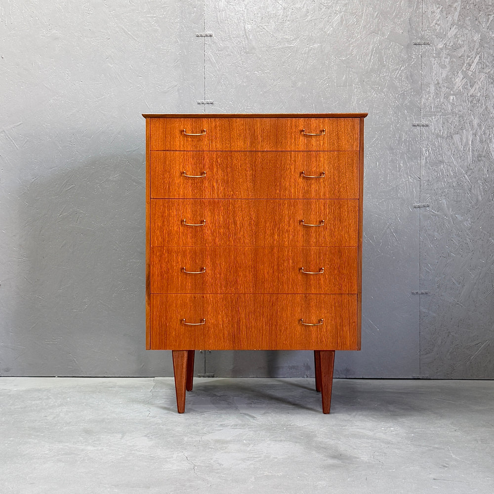 
                      
                        Teak 5-Drawer Chest ヴィンテージ 5段チェスト
                      
                    