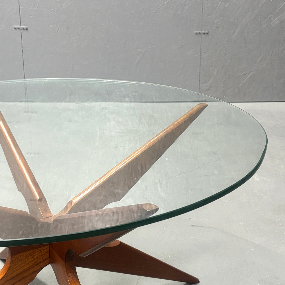 
                      
                        Danish Spider glass top coffee table ダニッシュ ガラストップコーヒーテーブル
                      
                    