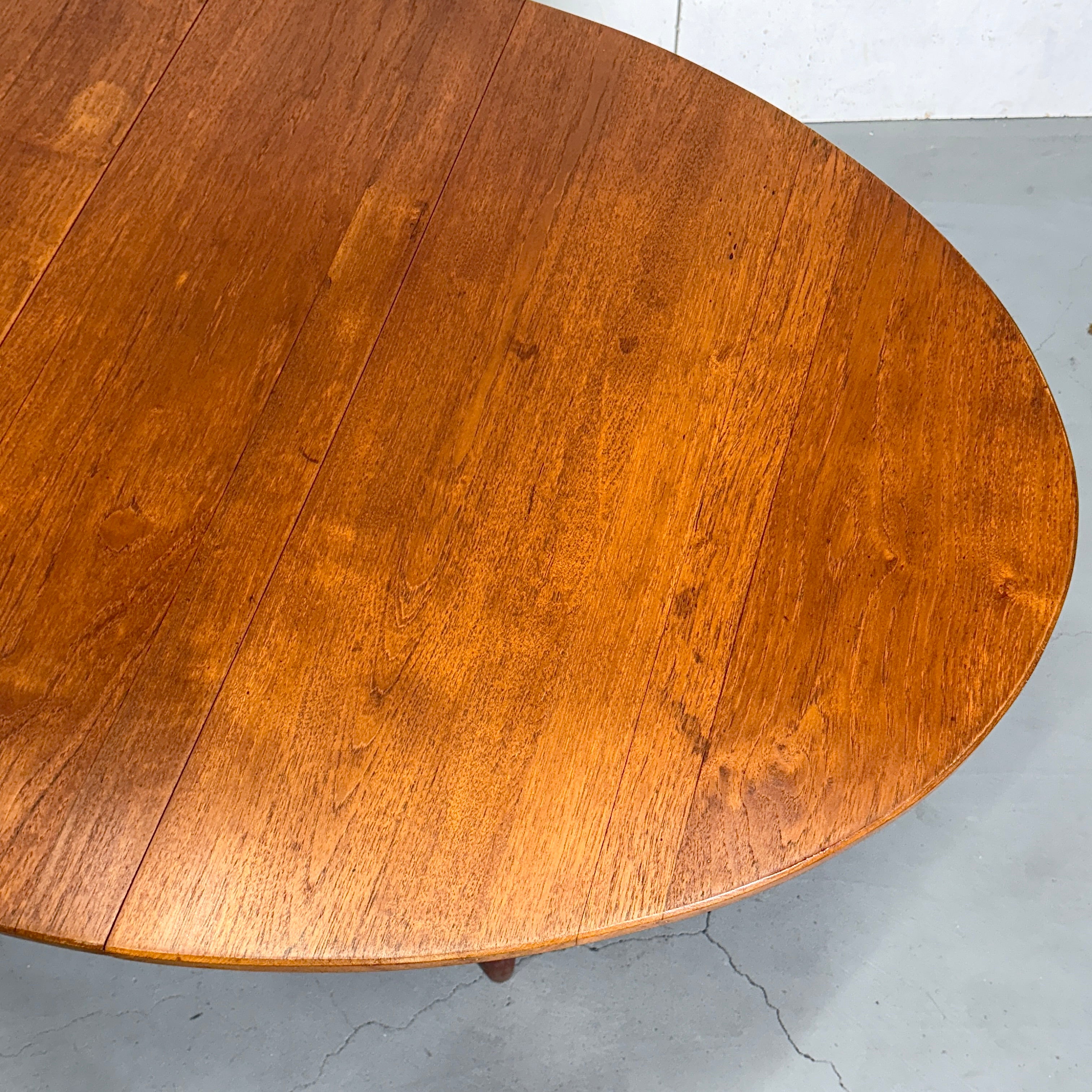 素敵でユニークな チークオーバルテーブル TABLE OVAL TEAK VINTAGE (303) NONOR – ダイニングテーブル