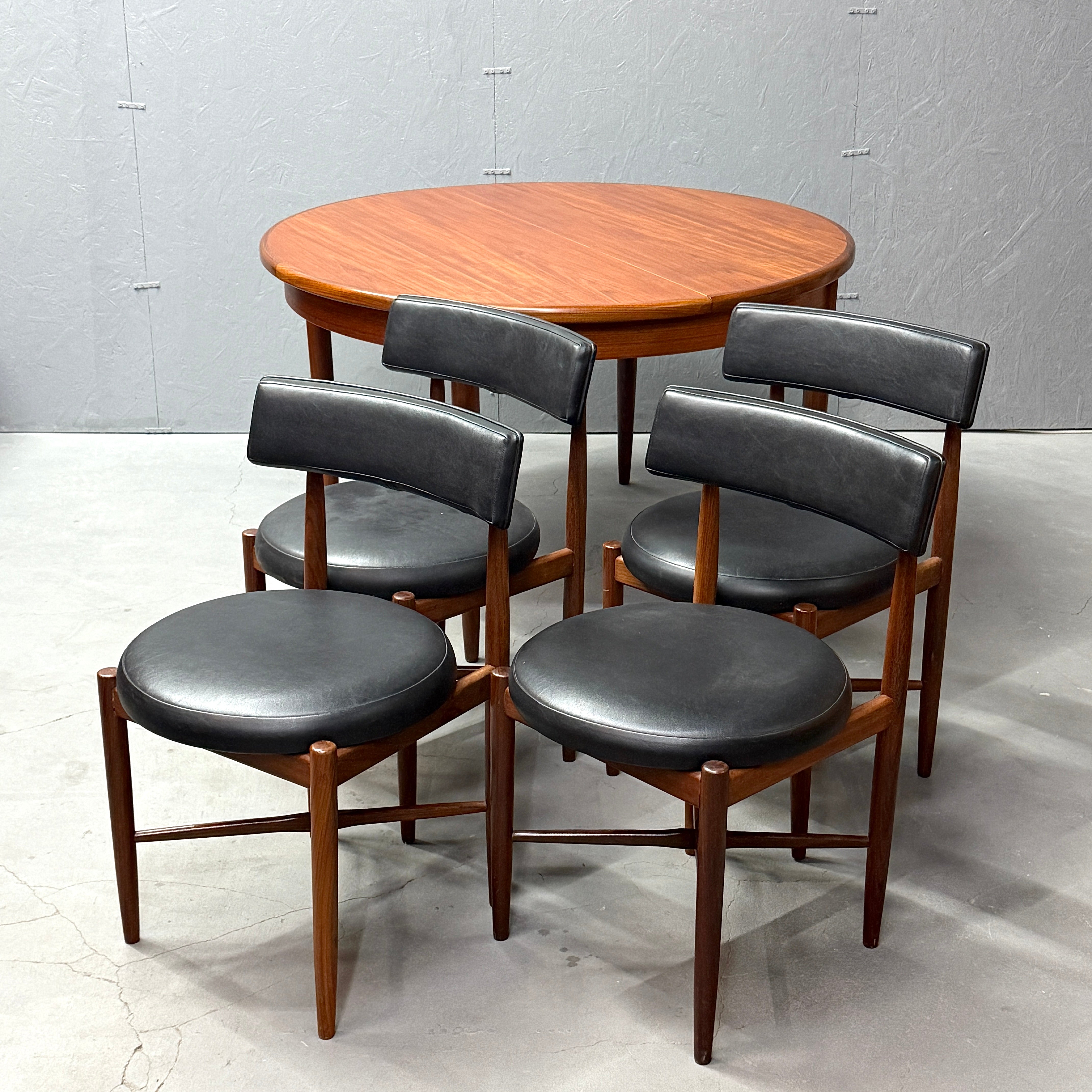 【ルノ】G-PLAN フレスコ ラウンドテーブル用チェア ４脚のみ G-PLAN(ジープラン) / Fresco ROUND TABLE Circular chair 4脚セット