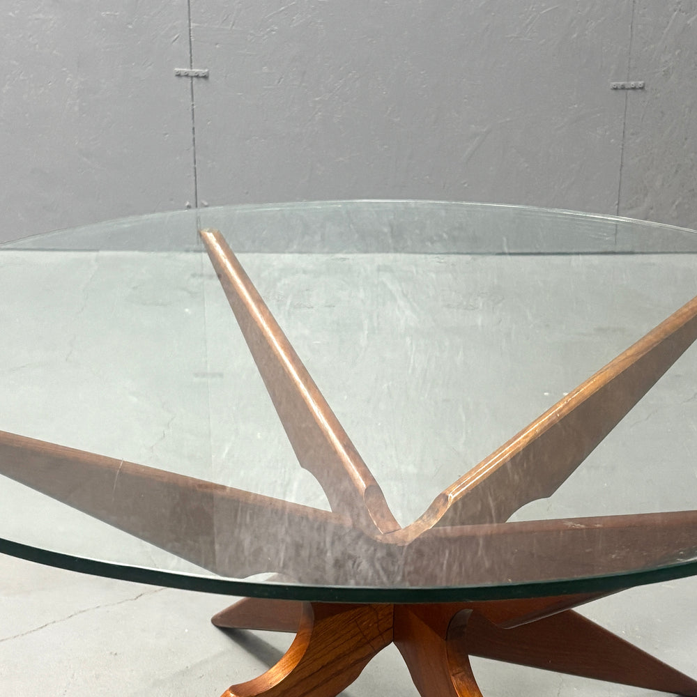 
                      
                        Danish Spider glass top coffee table ダニッシュ ガラストップコーヒーテーブル
                      
                    