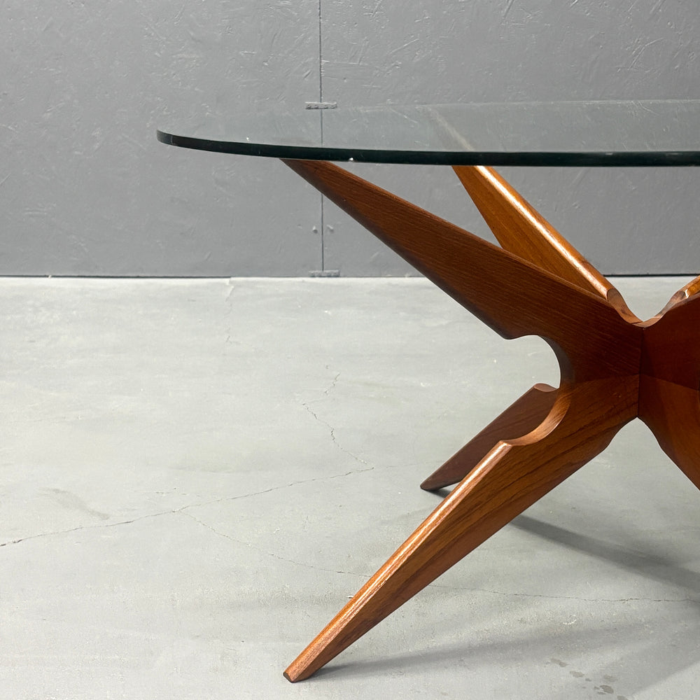 
                      
                        Danish Spider glass top coffee table ダニッシュ ガラストップコーヒーテーブル
                      
                    