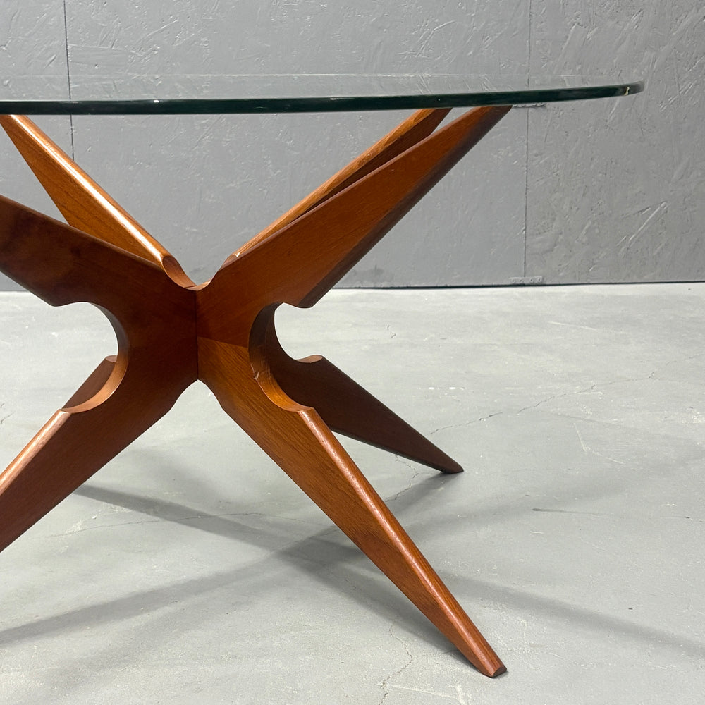 
                      
                        Danish Spider glass top coffee table ダニッシュ ガラストップコーヒーテーブル
                      
                    