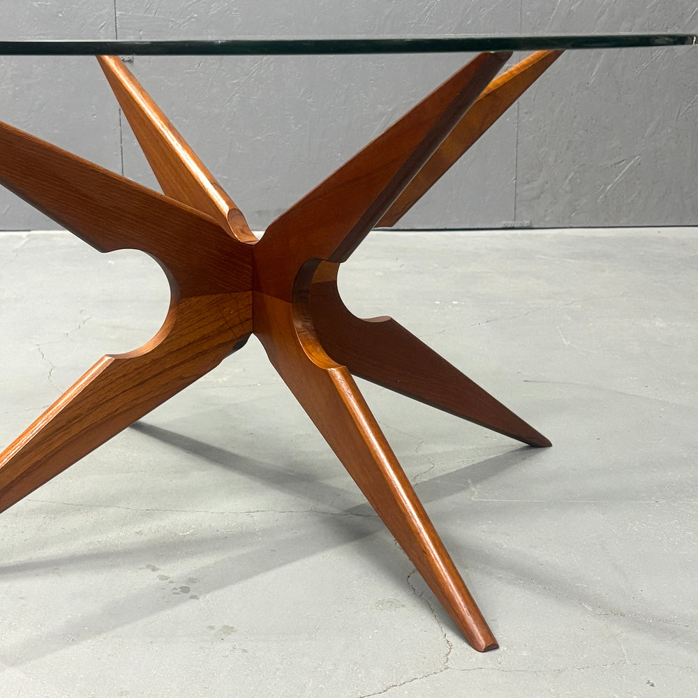 
                      
                        Danish Spider glass top coffee table ダニッシュ ガラストップコーヒーテーブル
                      
                    