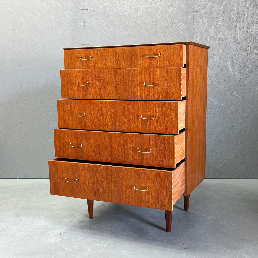
                      
                        Teak 5-Drawer Chest ヴィンテージ 5段チェスト
                      
                    