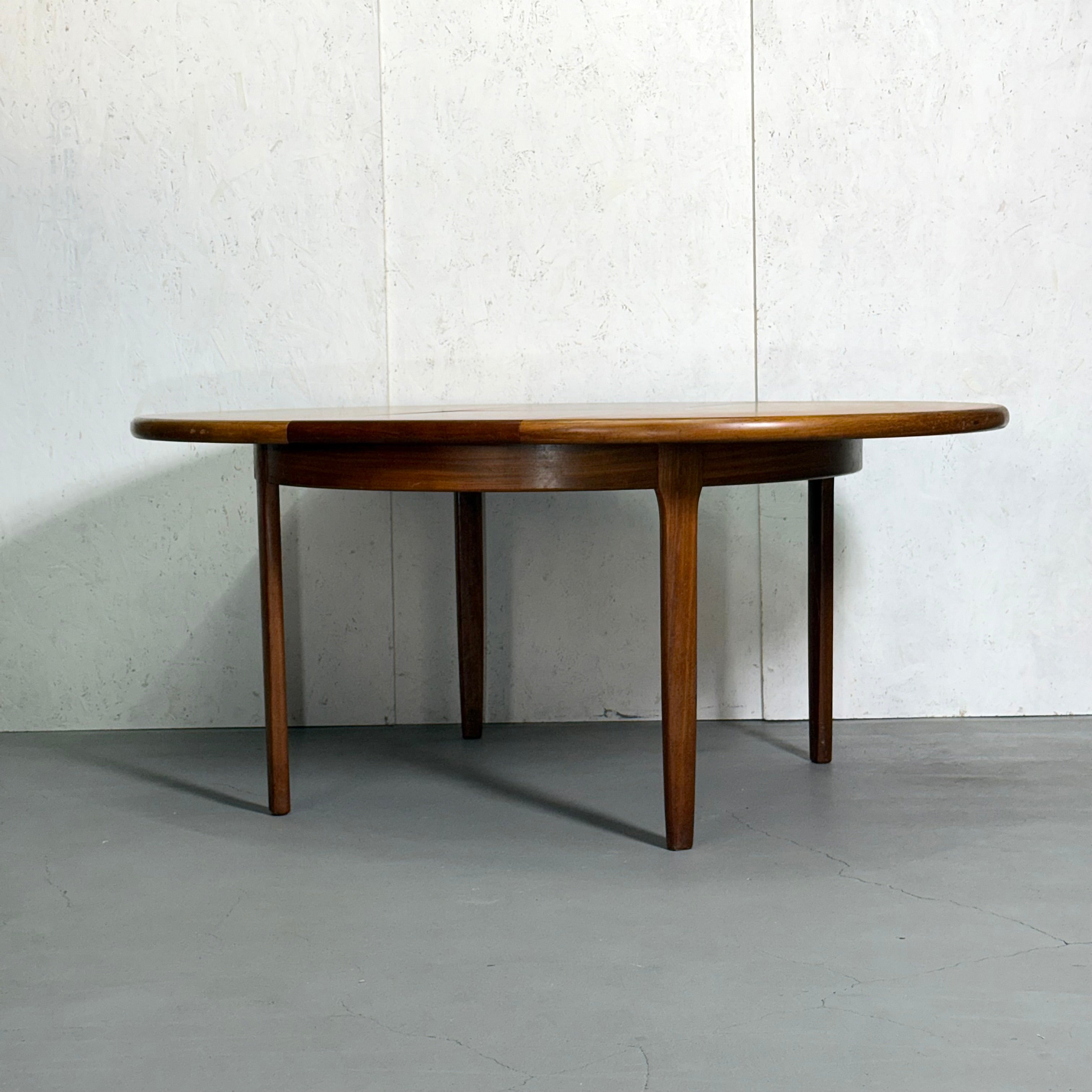 イギリスビンテージラウンド エクステンションテーブル (301)