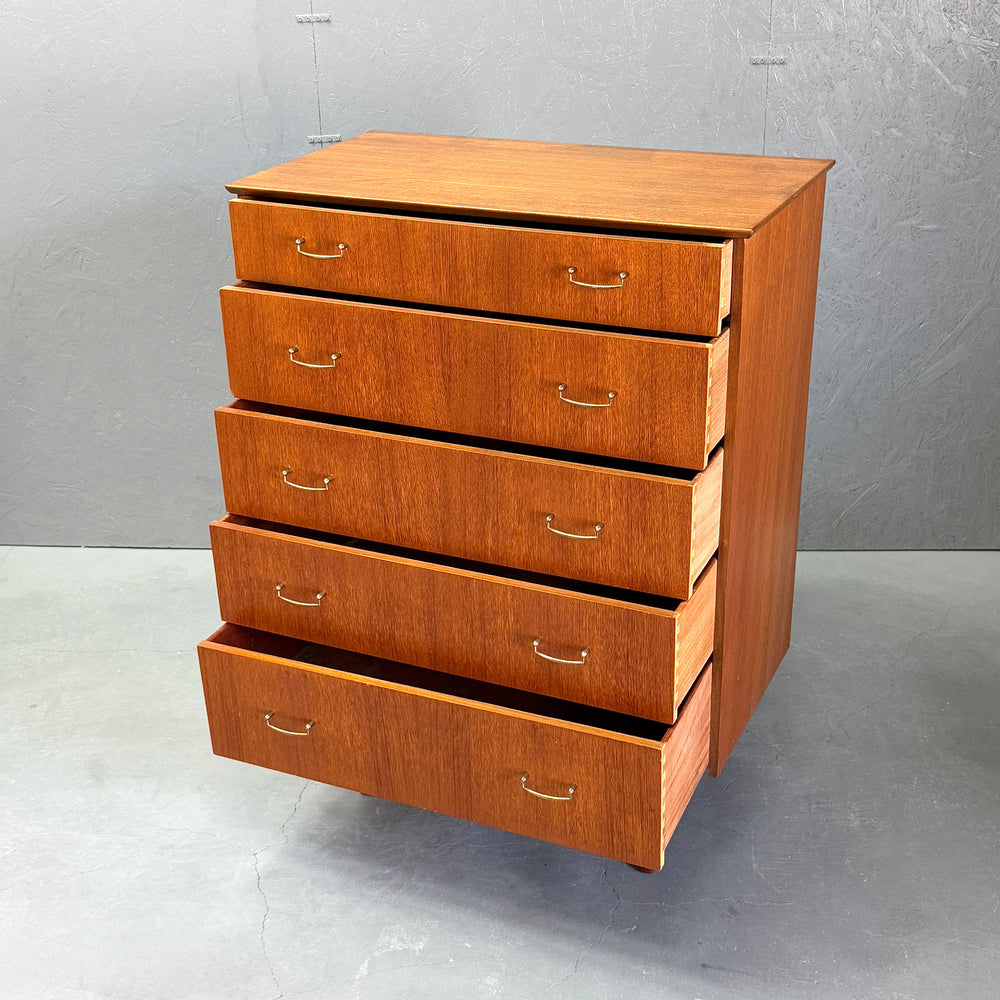 
                      
                        Teak 5-Drawer Chest ヴィンテージ 5段チェスト
                      
                    